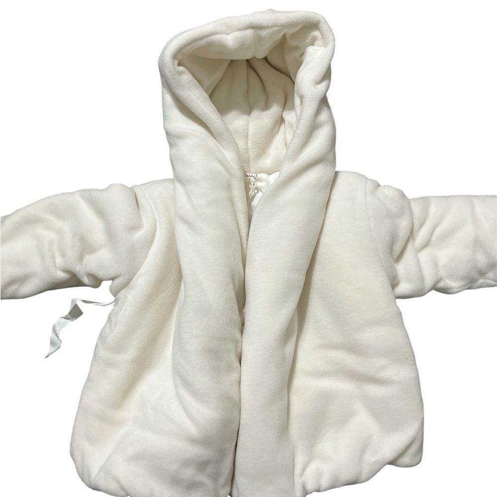 Cozy White Kids Jacket